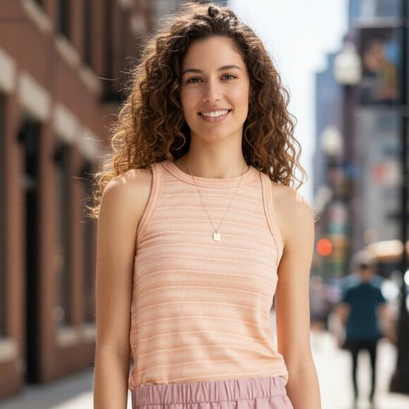 Madewell Tops - Madewell Ribbed Westville Tank Top Sweet Tulip NWT Size XXS